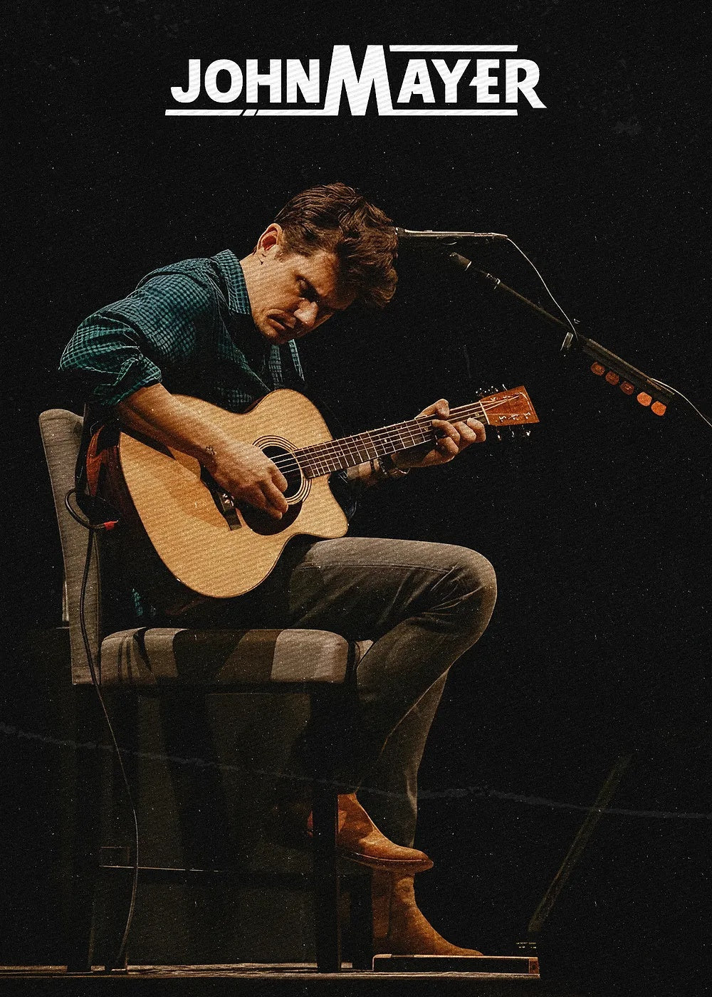 John Mayer metal poster artwork